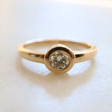 Tsuki Bezel Set Diamond Ring