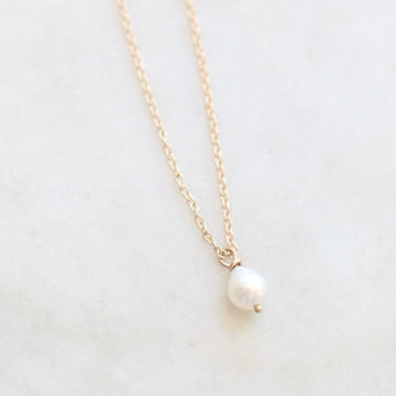 Mini Teardrop Pearl Necklace