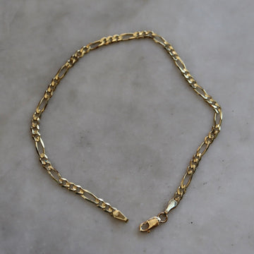 Figaro Chain Bracelet 3mm Width