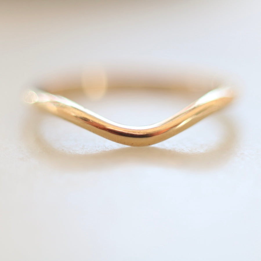 Gold Curved Ring