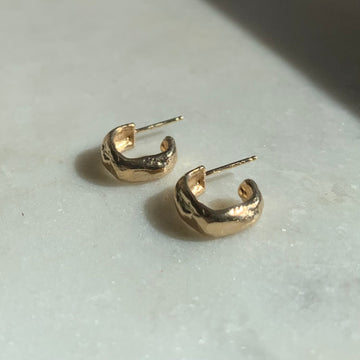 Futo Gold Hoop Earrings