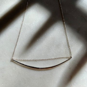 Chain Through Silver Bar Necklace