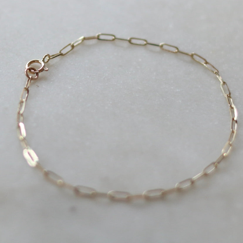 1.8 mm width Reflection Link Bracelet