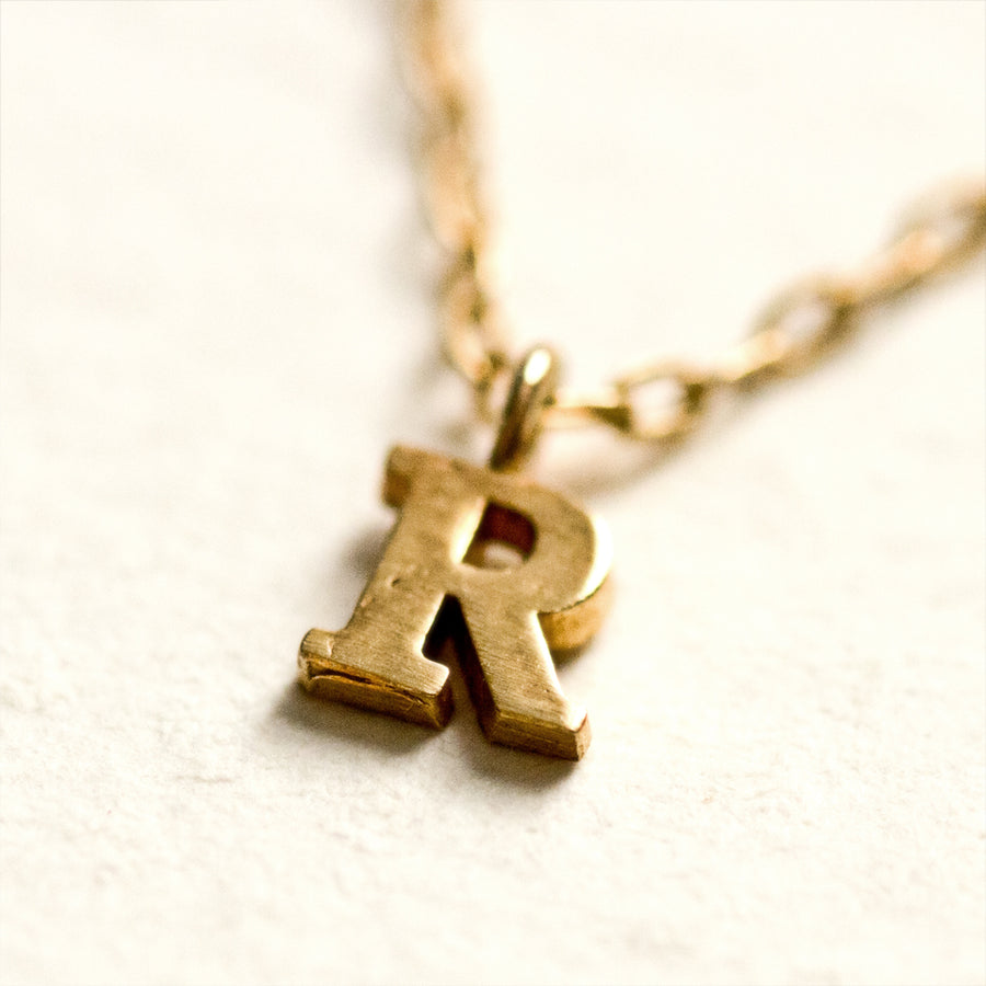Tiny Alphabet Necklace