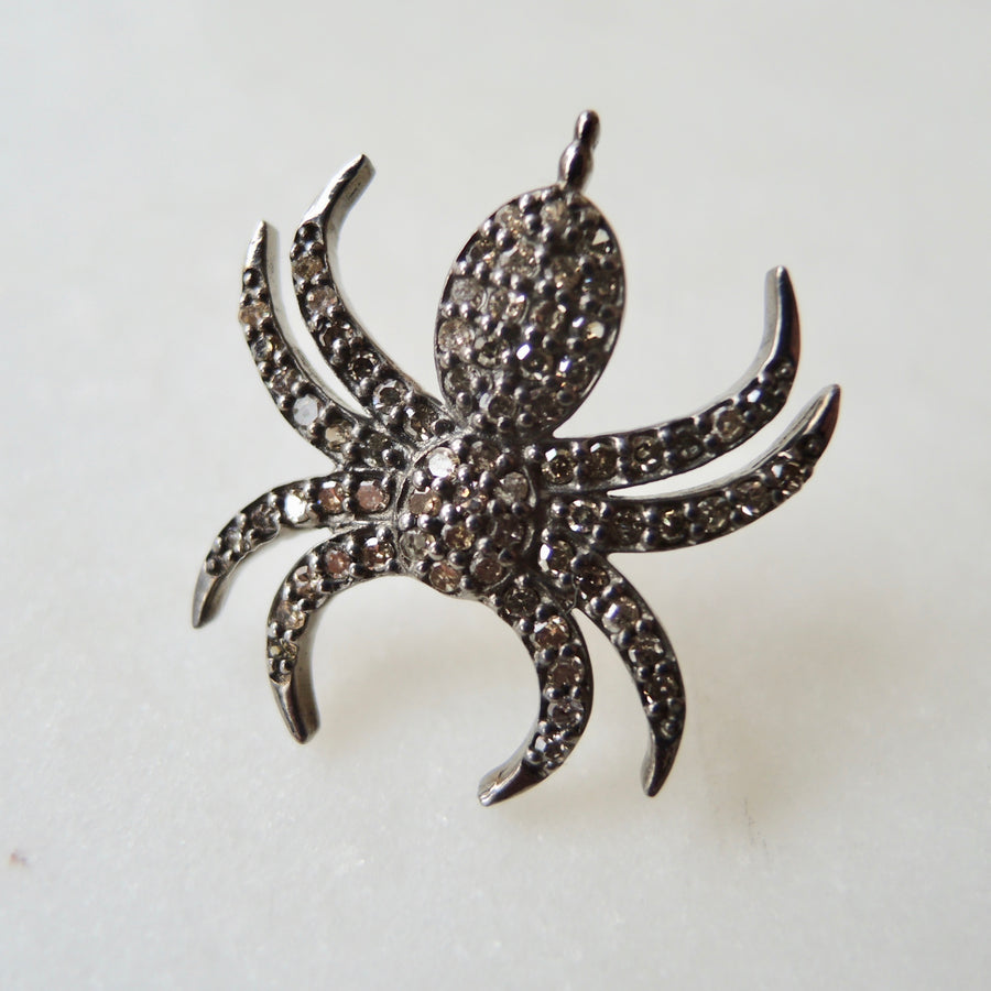 Brown Diamond Spider Earring (SINGLE)