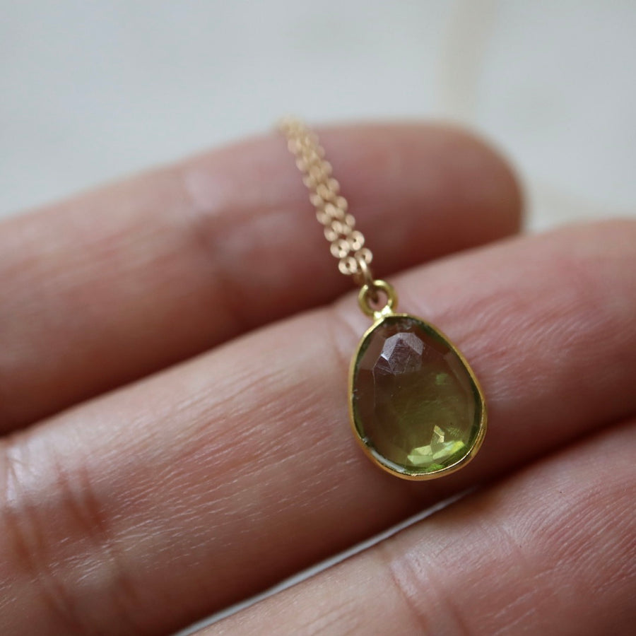 Candy Peridot Pendant Necklace