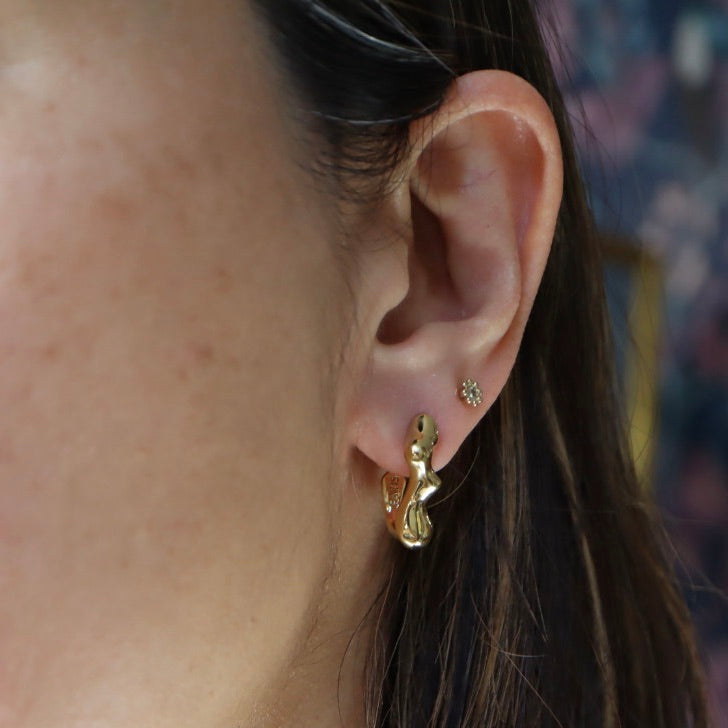 Bronze SEEP Hoop Earrings