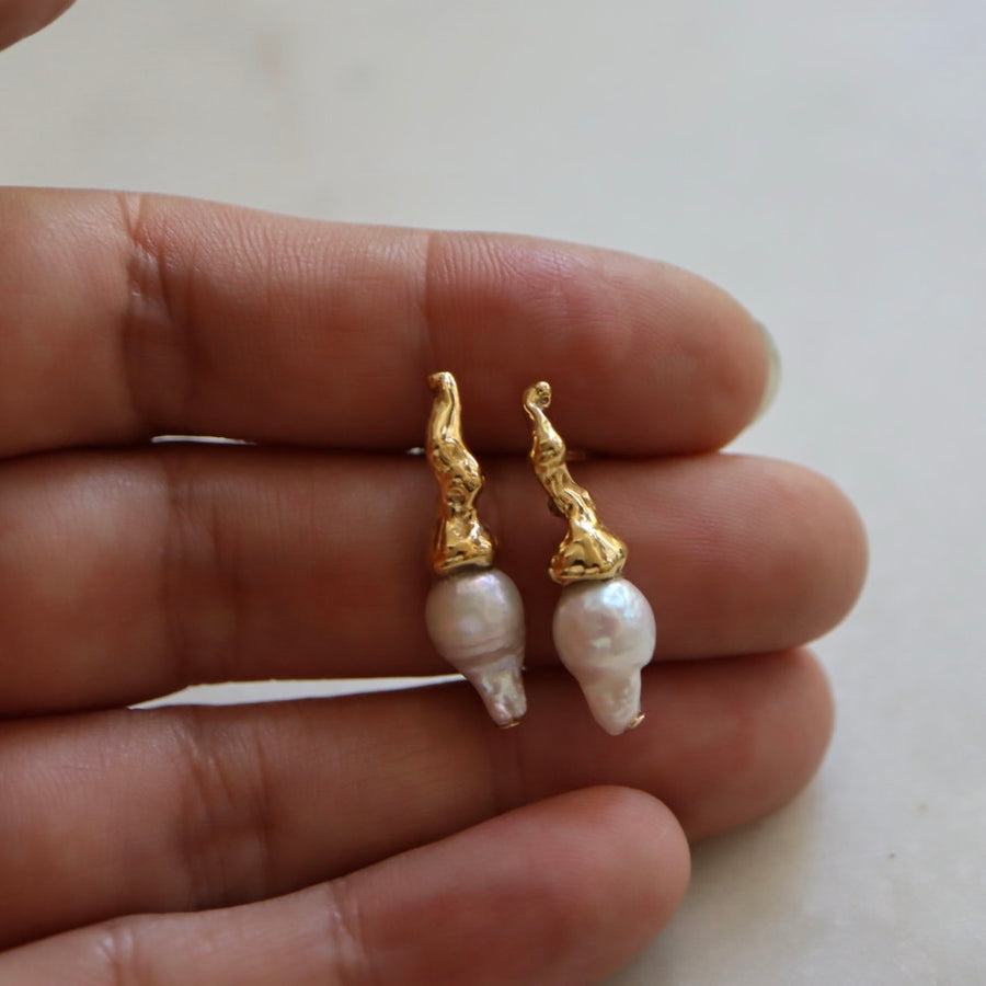 Sprig Pearl Earrings