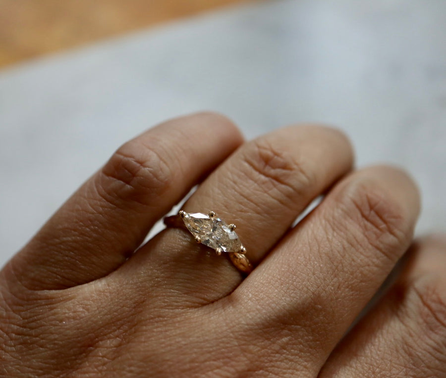 East West Marquise Diamond Ring