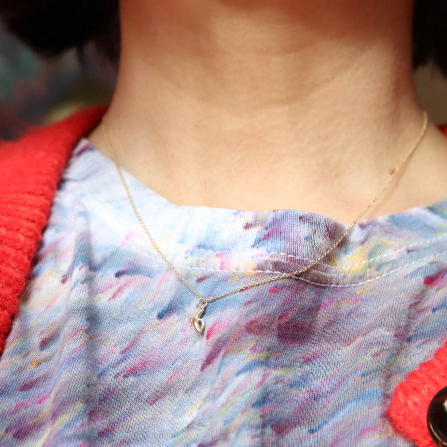 Tiny Gold Banana Necklace