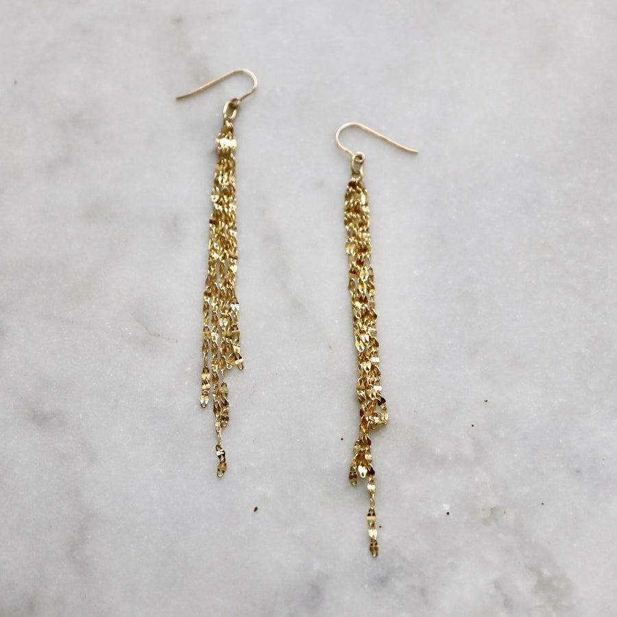Milky Way Chain Dangle Earrings