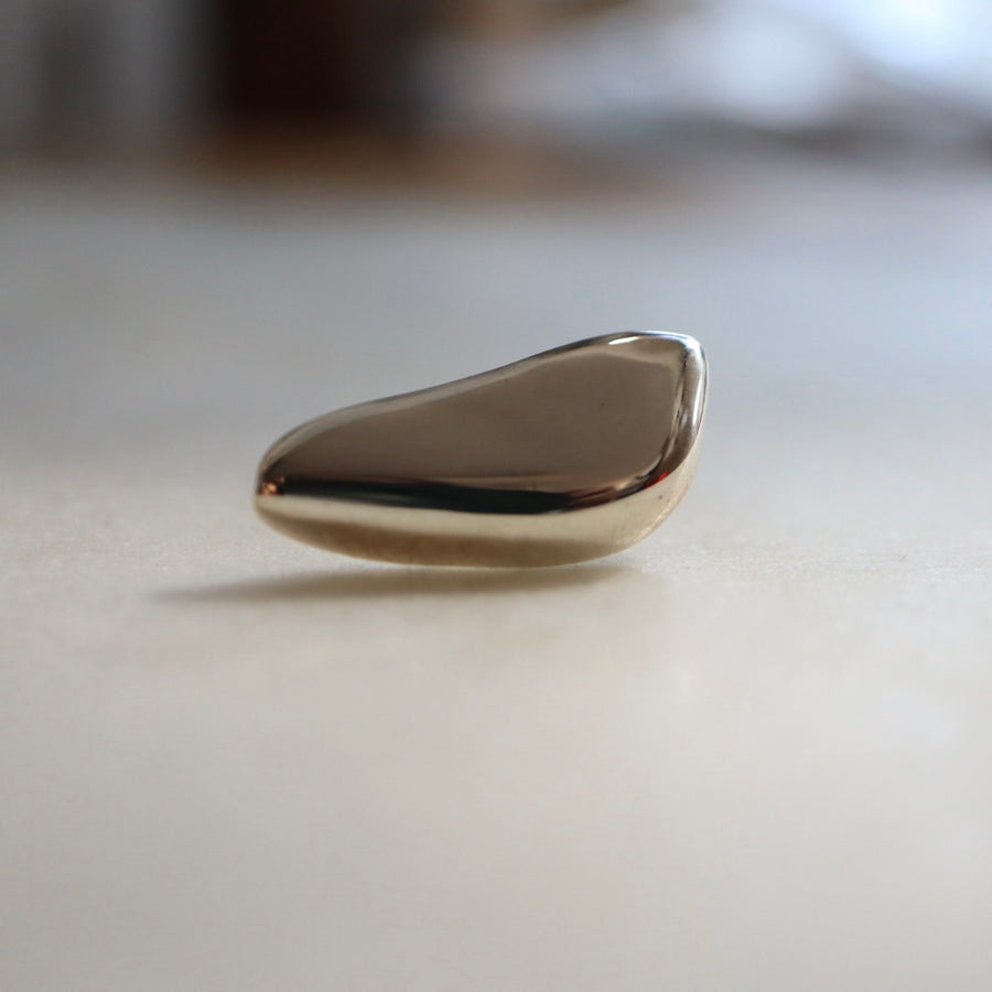 Single Cap Earring (Bronze or Silver)
