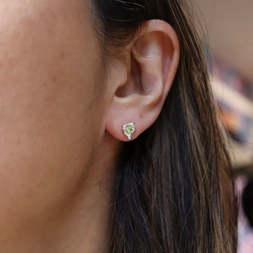 Tash Peridot Stud Earrings (Pair)