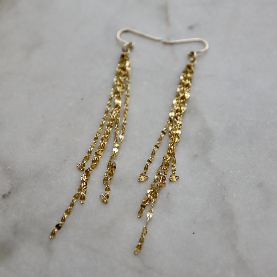 Milky Way Chain Dangle Earrings
