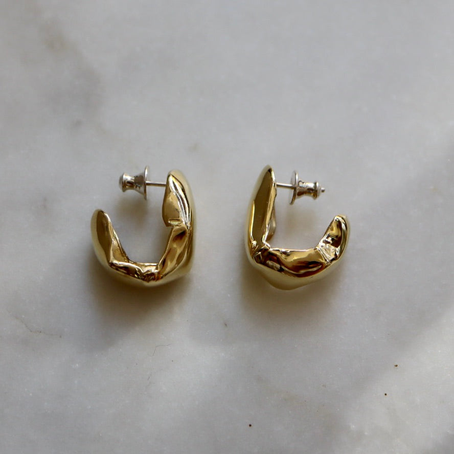 Bronze Ebi Hoop Earrings