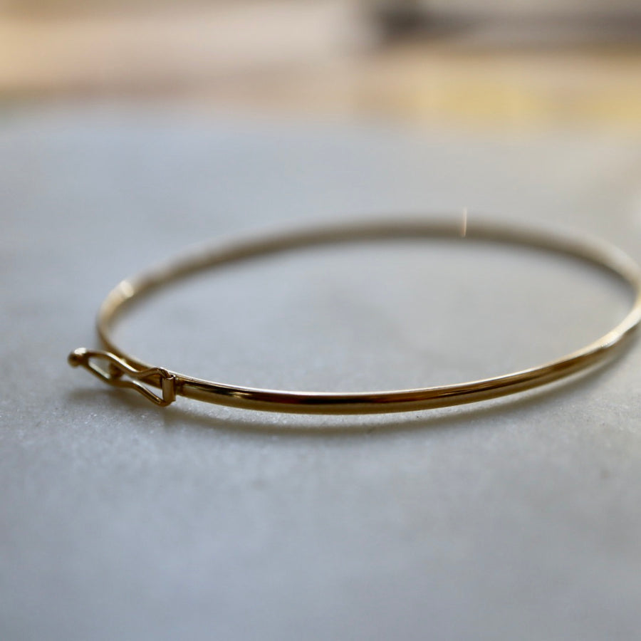 Taka 14K Yellow 1.8 mm Bangle 6 3/4