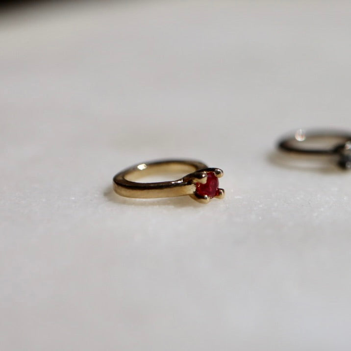 Mini Ring Charm (Ruby or Diamond)