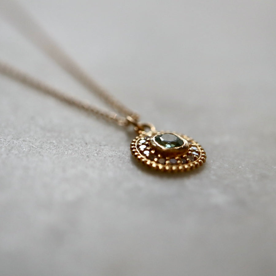 Green Sapphire 1980 Necklace