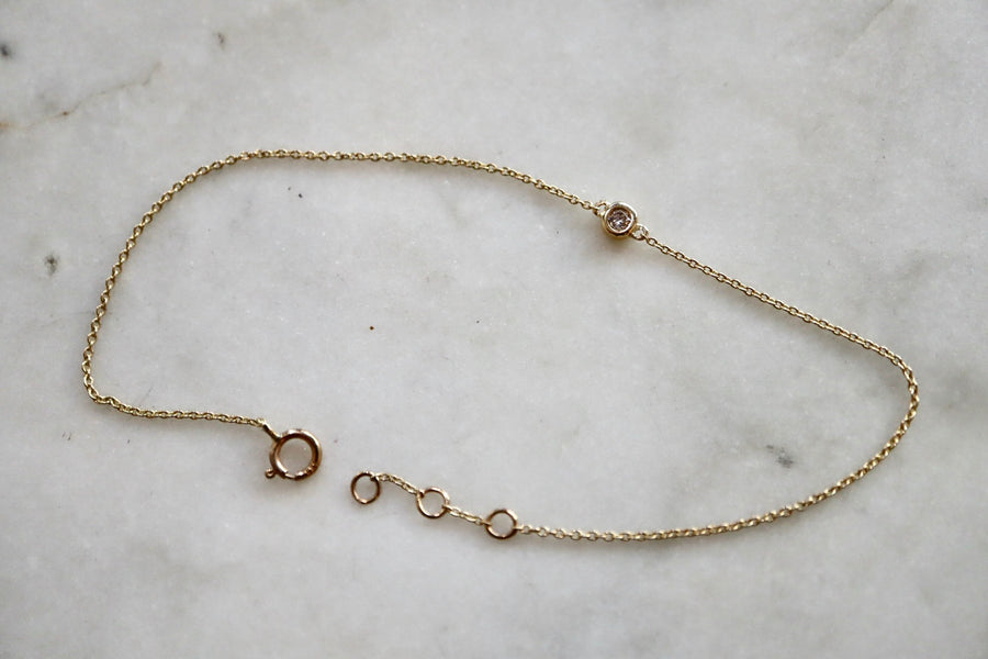 Solitary Diamond Bracelet
