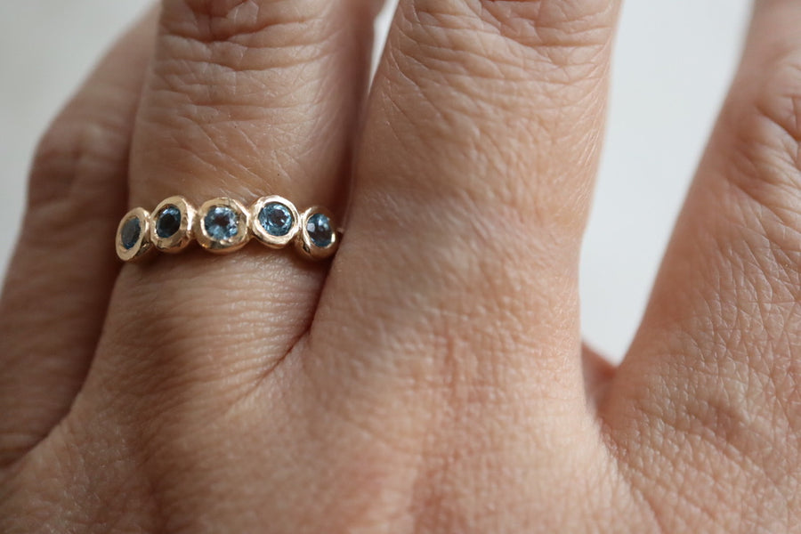 Blue Water in Pond Ring