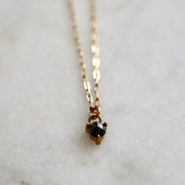 Rose-cut Black Daimond Necklace