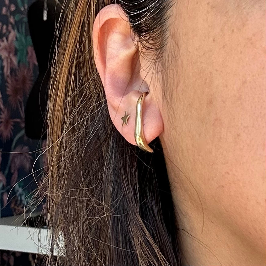 Bronze Vero Stud Earring (Sold as Single)