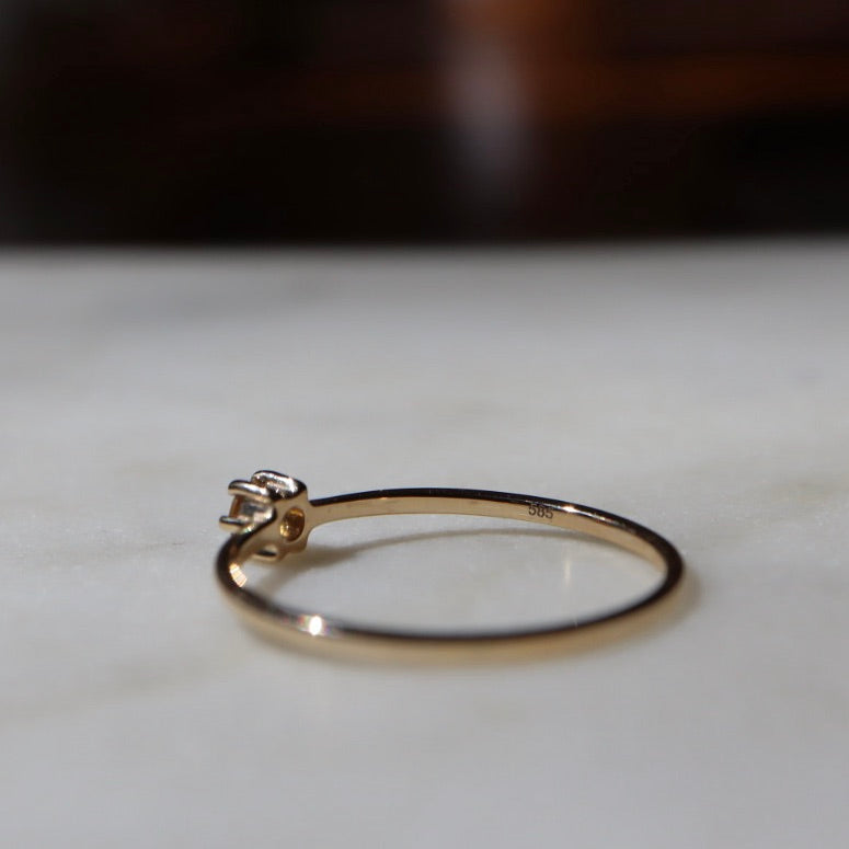 Orange Citrine Ring