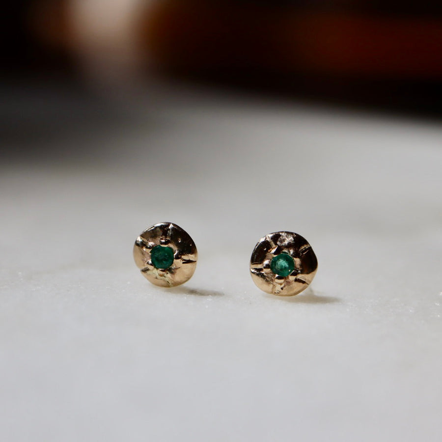 Emerald Beaded Earring