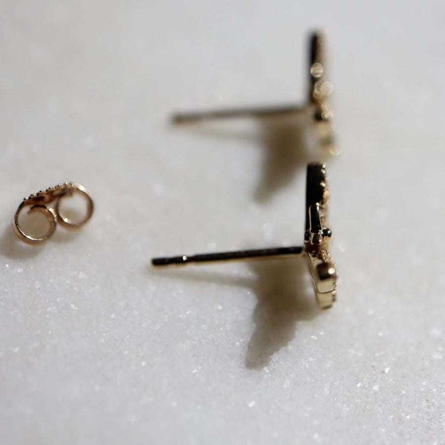 Diamond Butterfly Earrings