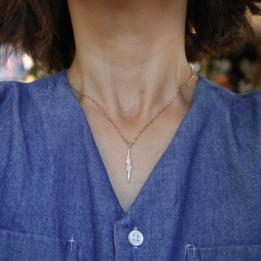 Diamond Lightning Necklace