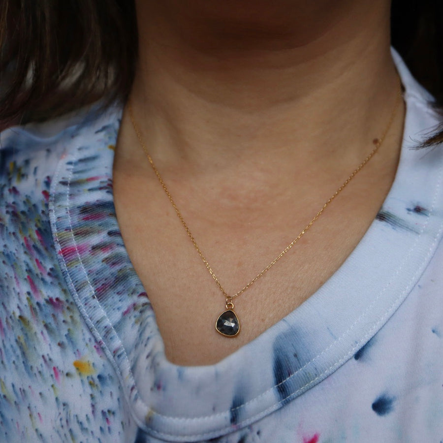 Salt and Pepper Diamond Necklace