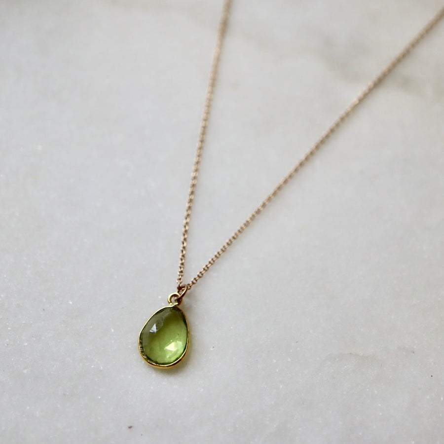 Candy Peridot Pendant Necklace