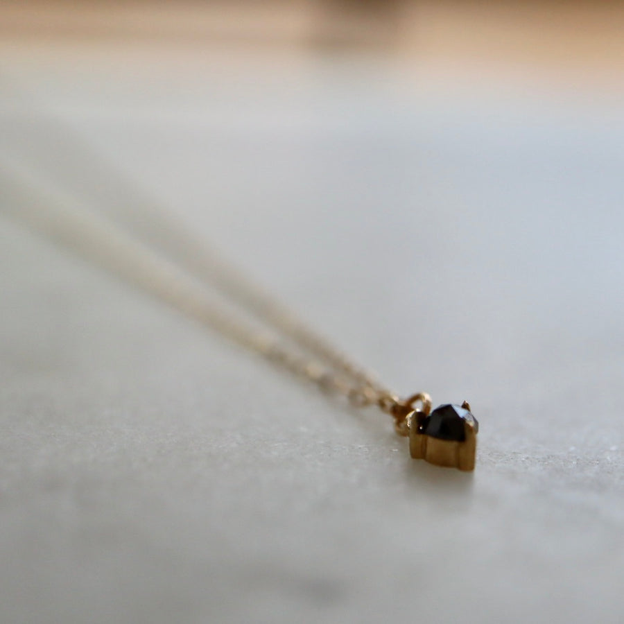 Rose-cut Black Daimond Necklace