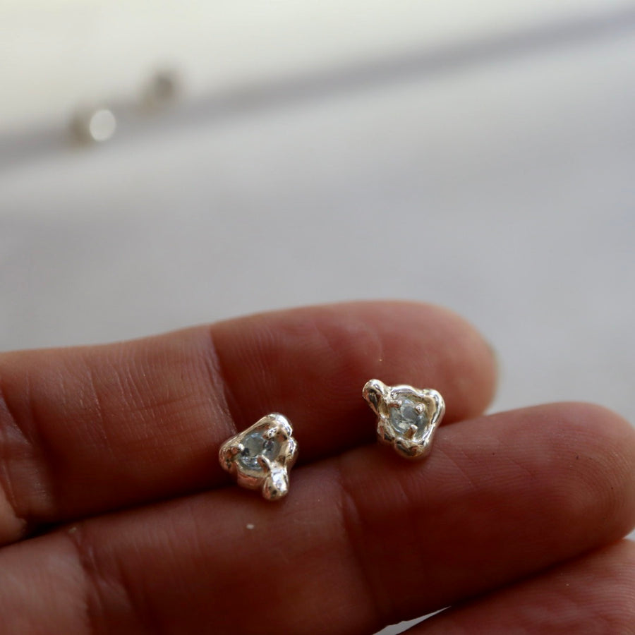Tash Topaz Stud Earrings (Pair)