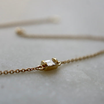 Solitary Baguette Diamond Bracelet