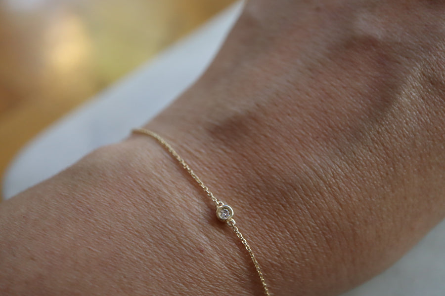 Solitary Diamond Bracelet