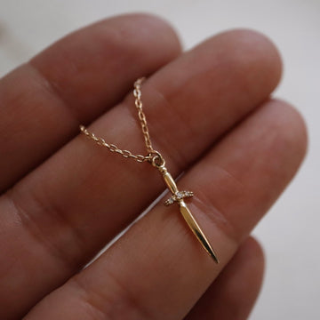 Diamond Dagger Necklace