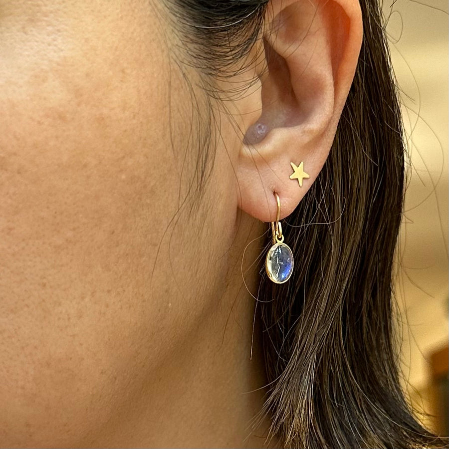 Koro Dangling Moonstone Earrings 18K gold
