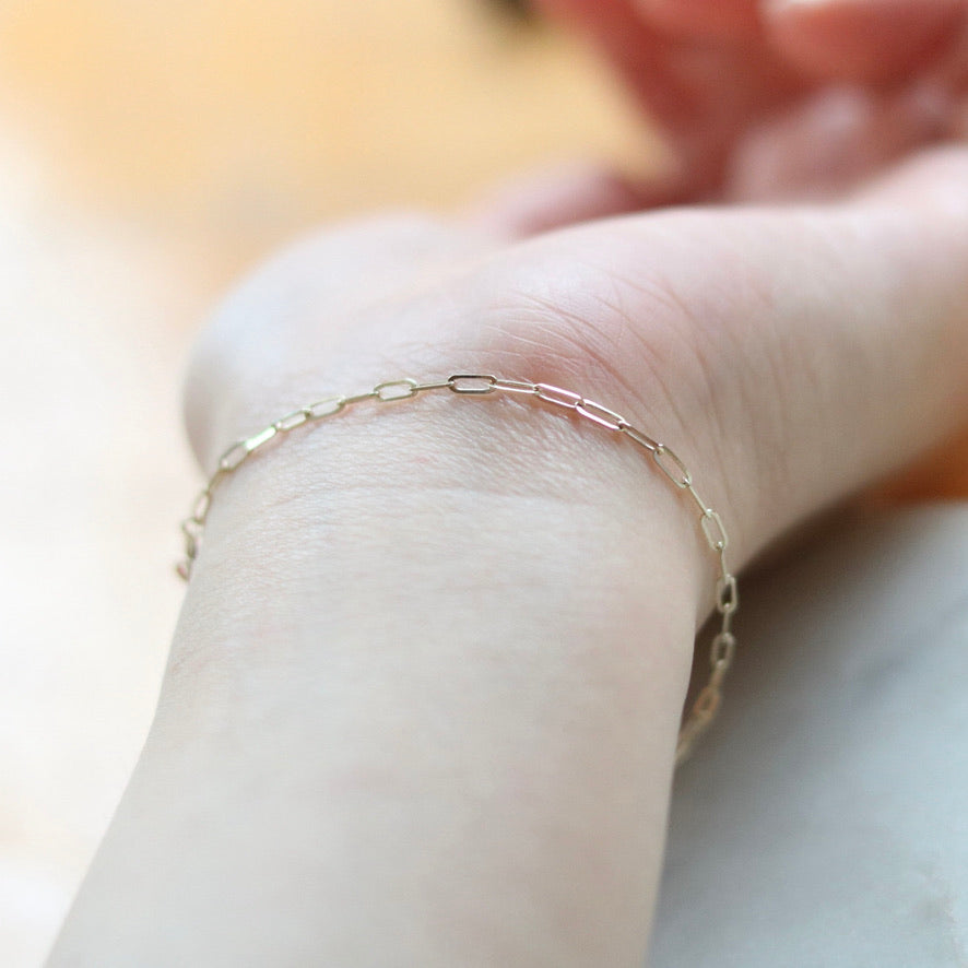 1.8 mm width Reflection LInk Bracelet