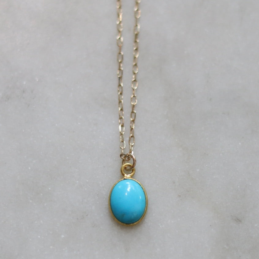 Sky Blue Turquoise Necklace