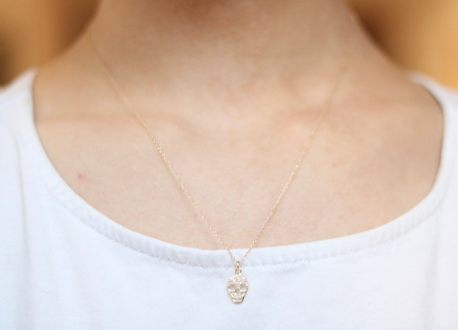 Diamond Skull Necklace