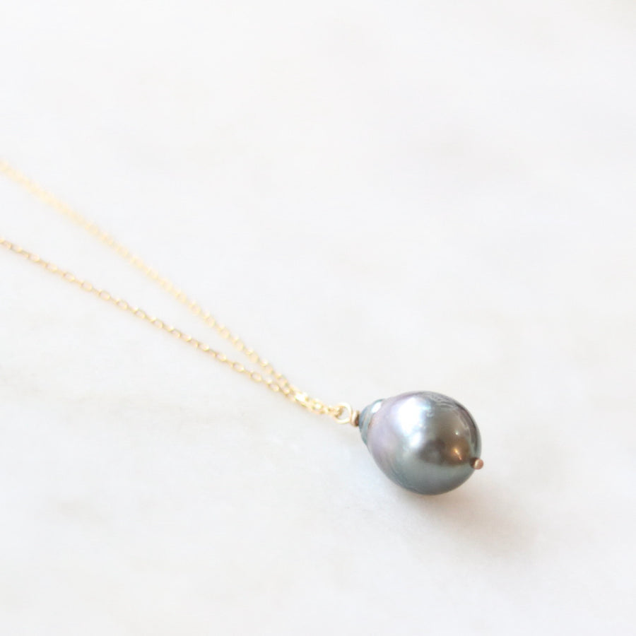 South Sea Gray Pearl Necklace