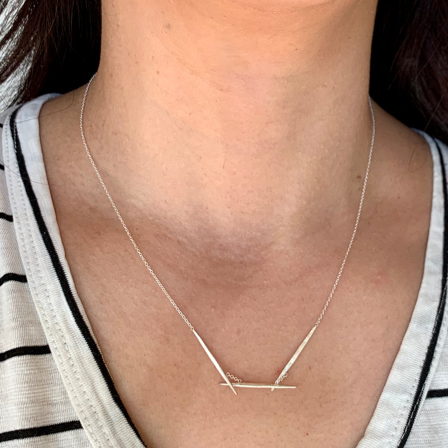 Silver Ori Zen Harmony Necklace Silver