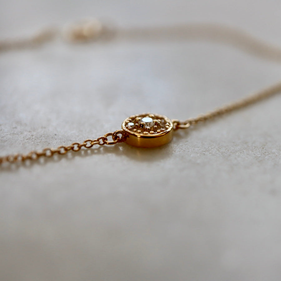 Diamond Disc Bracelet