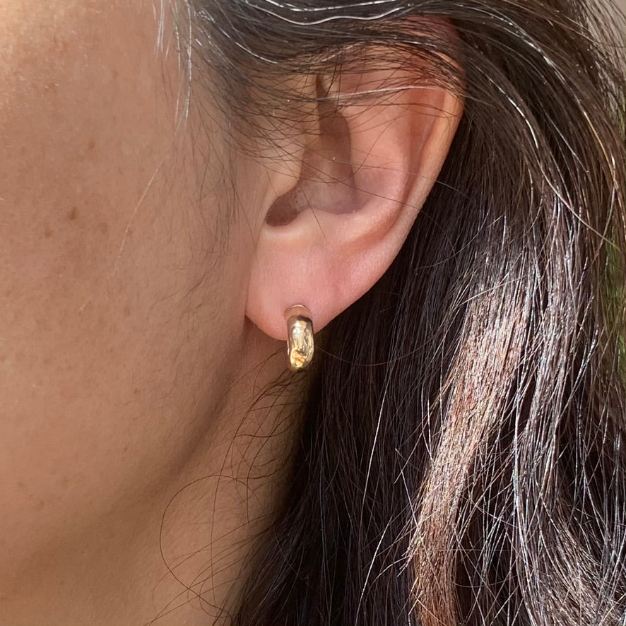 Futo Gold Hoop Earrings