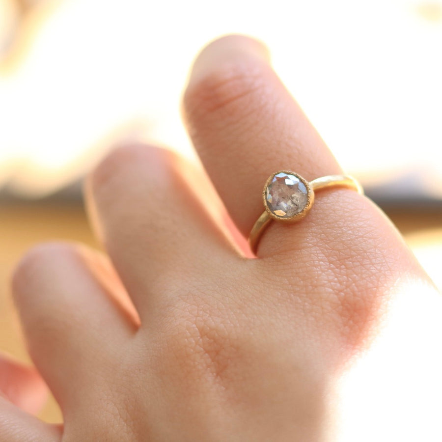 Icy Grey Diamond Ring