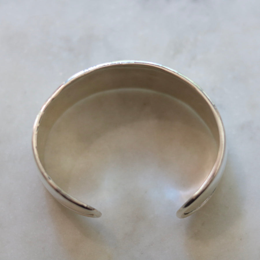 Wide Silver Cuff Bracelet