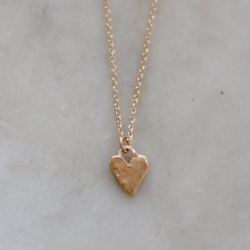 Hammered Heart Necklace