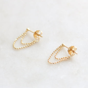 Double Chain Dangling Earrings