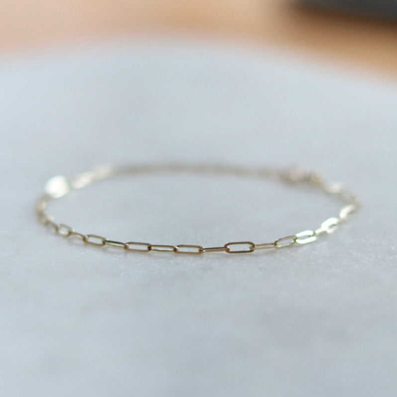 1.8 mm width Reflection LInk Bracelet
